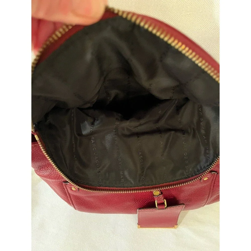 Marc by Marc Jacobs Beautiful Burgundy Leather‎ Hobo Shoulder Crossbody Bag